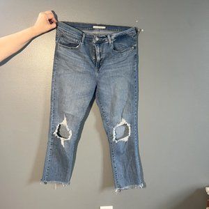 Levi 724 High Rise Straight Medium Wash